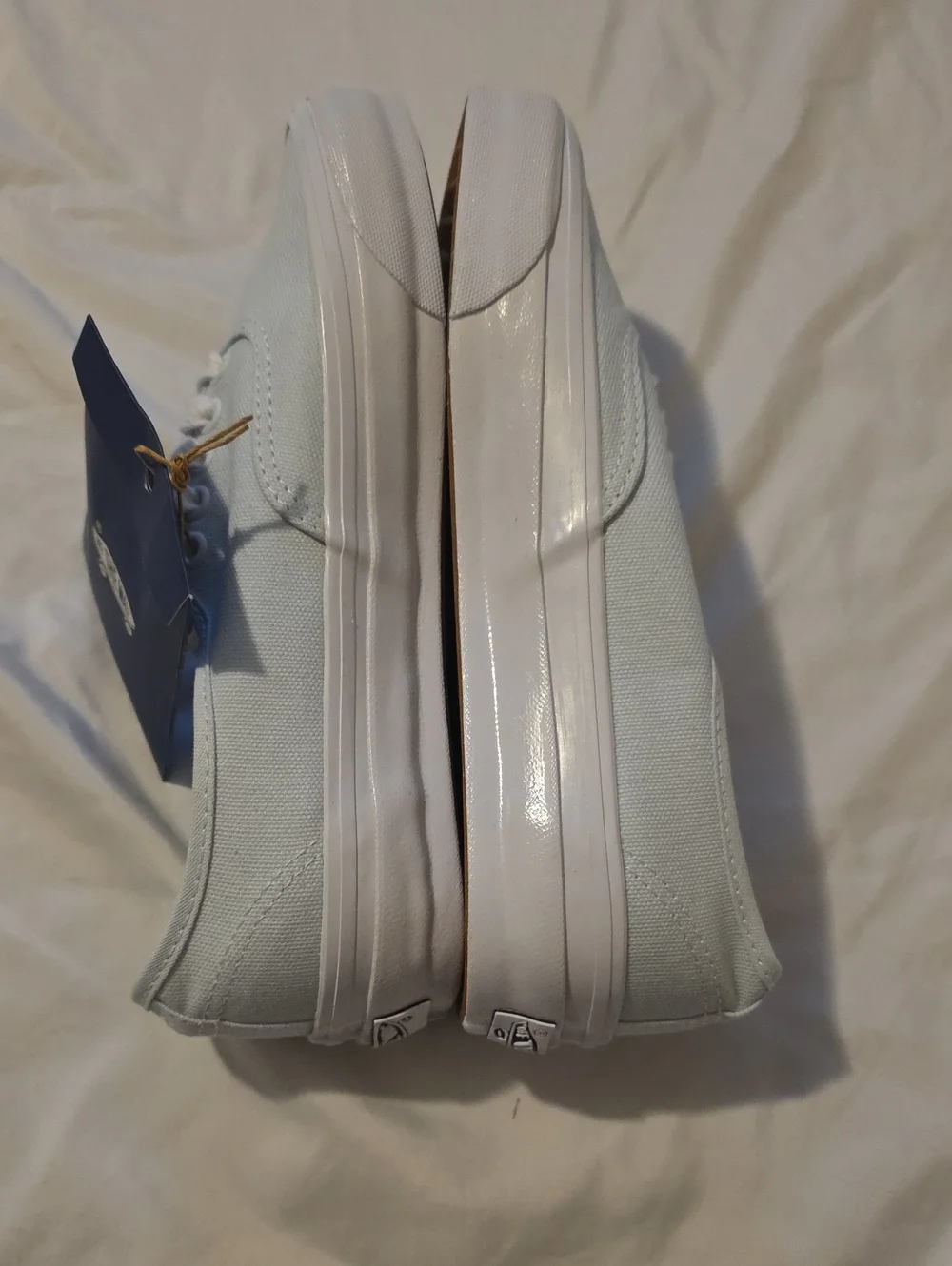 Vans Light Blue Canvas Low-Top Sneakers